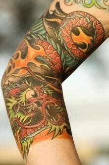 Chinese dragon tattoo