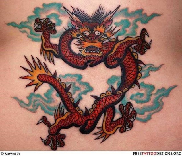 Chinese dragon tattoos