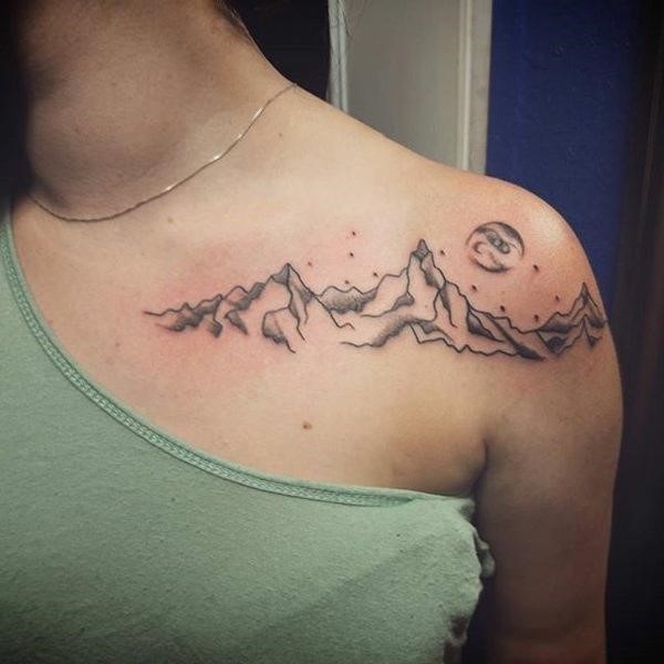 Collarbone tattoo