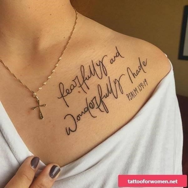 Collarbone tattoos you can opt for 98