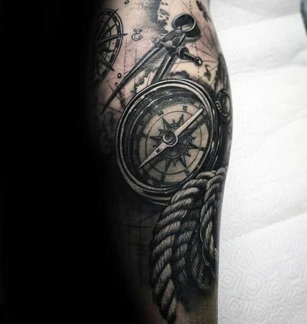 80 Compass Tattoos Meaning Design Ideas For Men  Women  DMARGE