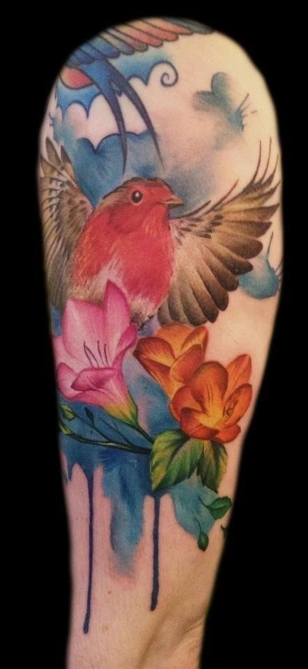 Cool bird tattoo