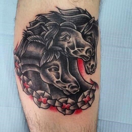 Cool traditional horse tattoo design ideas for male