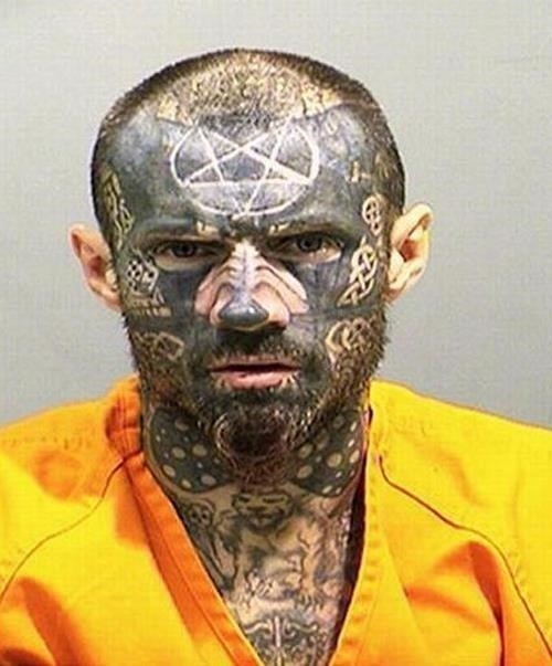 Craziest face tattoo