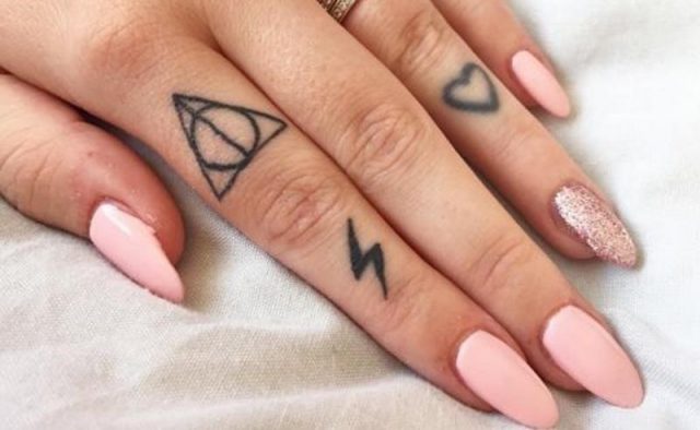 Cute finger tattoos