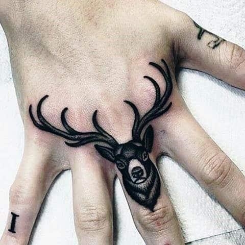 Deer knuckles tattoos for guys