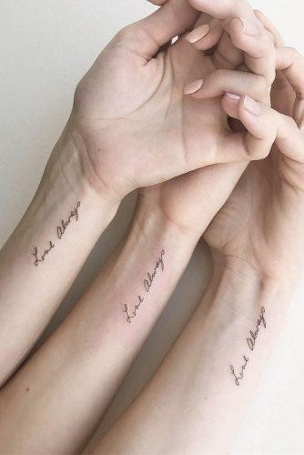 Delicate wrist tattoos black words 334×500