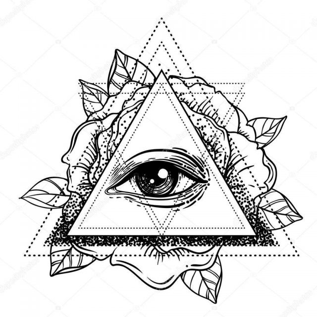 Depositphotos 155167000 stock illustration rosicrucianism symbol blackwork tattoo flash