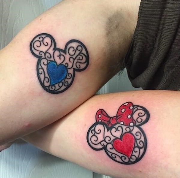 Disney couple tattoos