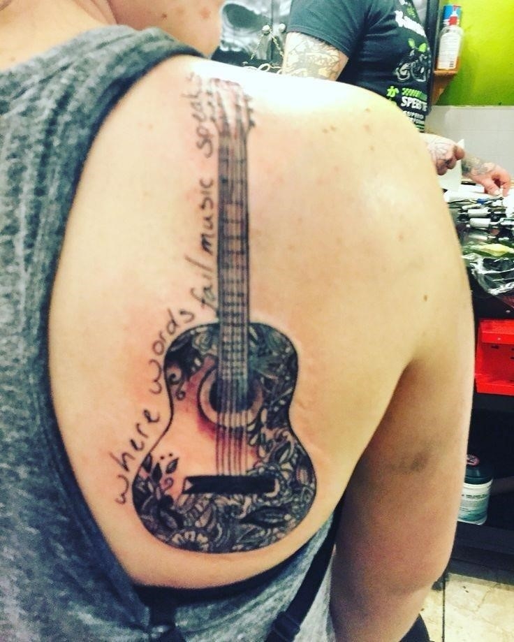 25 Creative Guitar Tattoo Designs