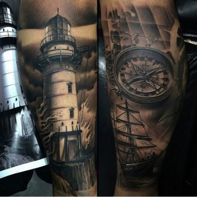 Ebd507d330f85da20cba89012ac28157  james tattoo lighthouse tattoos