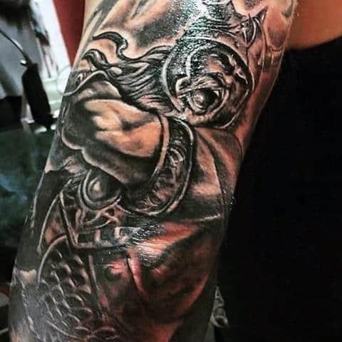 Elbow mens viking tattoo ideas