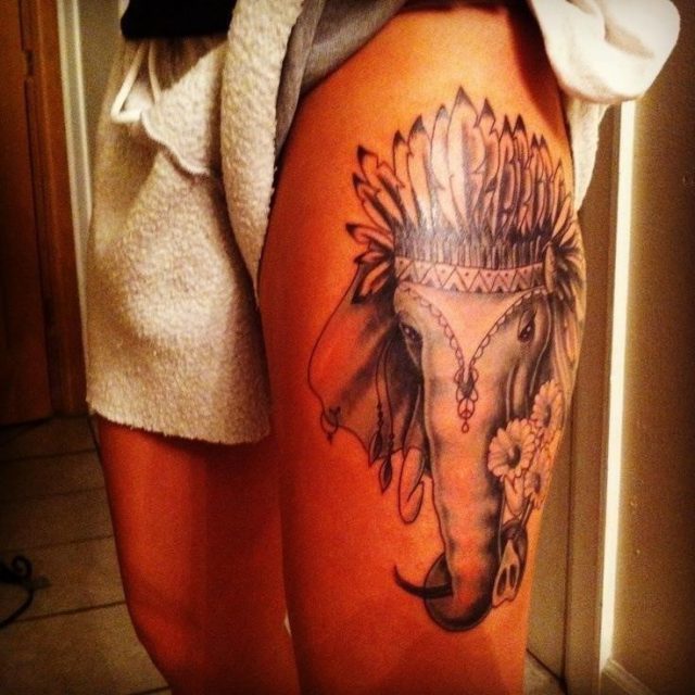 Elephant tattoos 22