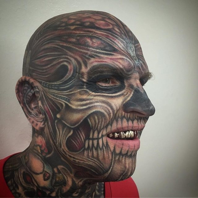 Face tattoo 12