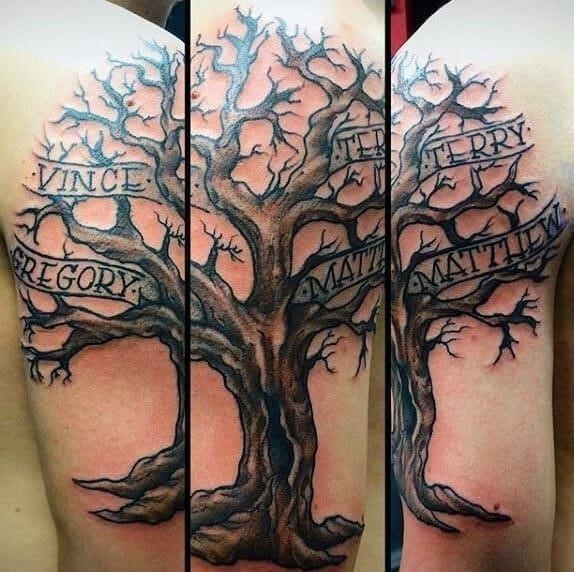 30 Family Tree Tattoo Designs And Meanings  Saved Tattoo