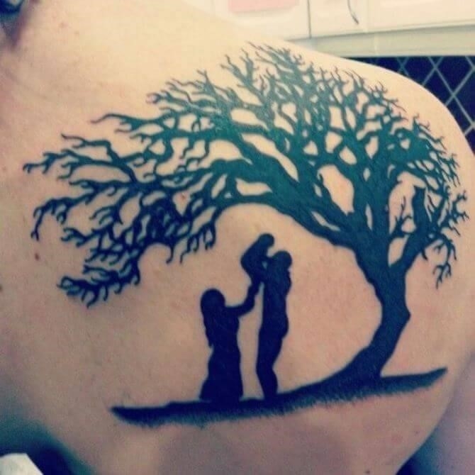 Family tree tattoo