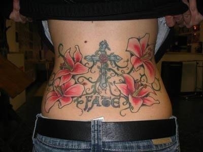 Feminine cross tattoos