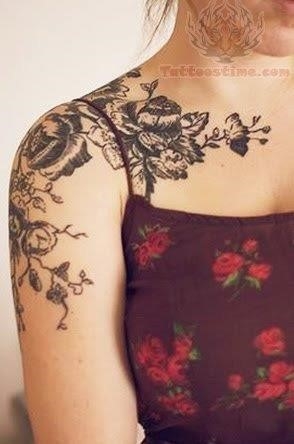 Feminine tattoo for shoulder