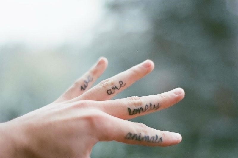Small finger tattoo by Łukasz Krupiński  Finger tattoos Small finger  tattoos Ring finger tattoos
