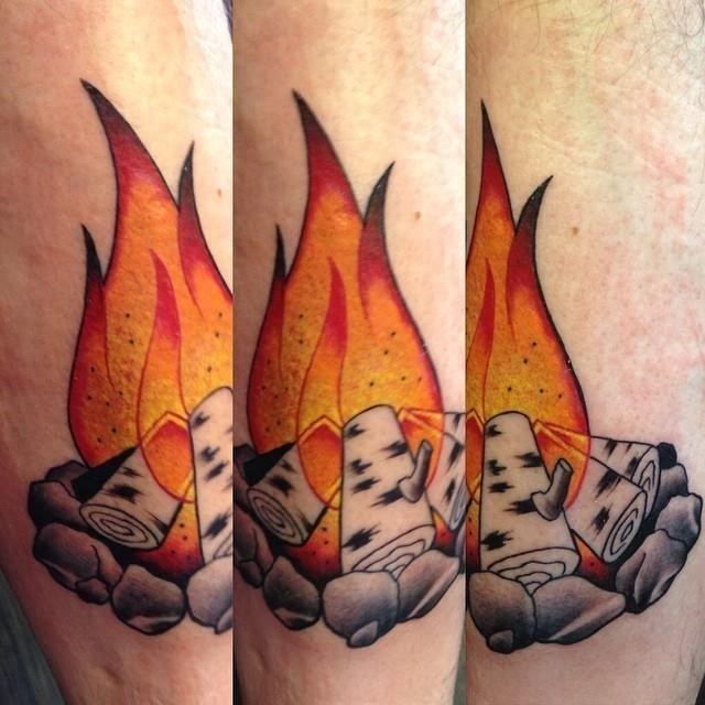 83 Red Hot Fire Tattoo Designs