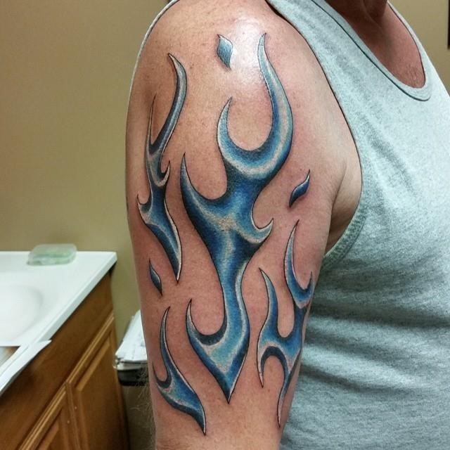 Flame tattoo 36