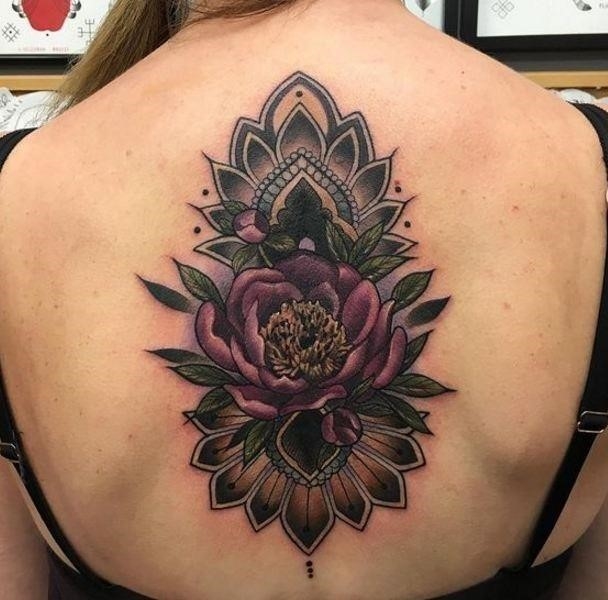 Flower cover up tattoos