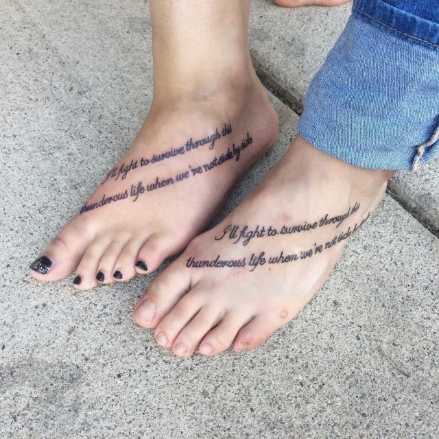Foot tattoo 61