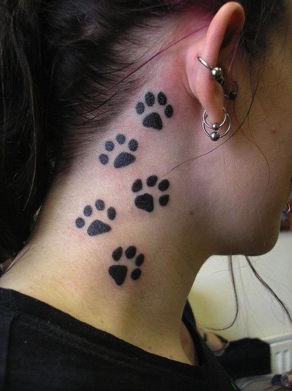 Footprint tattoo animal