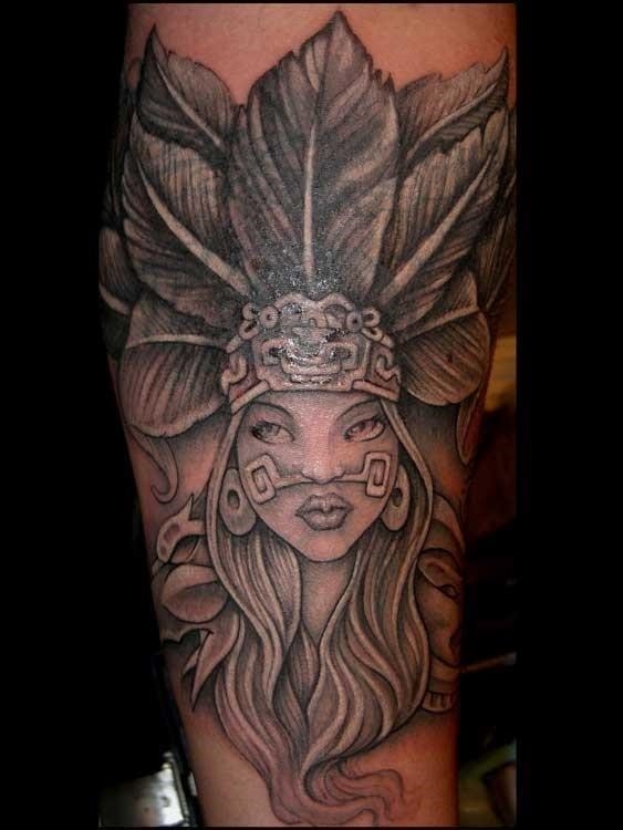 Forarm aztec girl