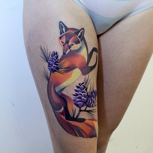Fox tattoo by sasha unisex