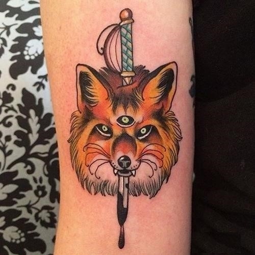 Fox tattoo designs 46