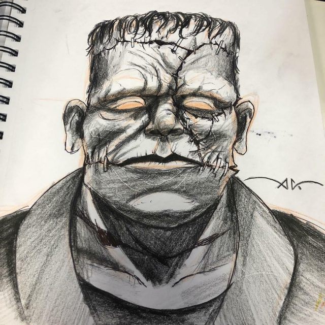 Frankenstein tattoo san antonio tattoos ink couture axel halloween horror specials orig