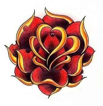 Free flower tattoo flash