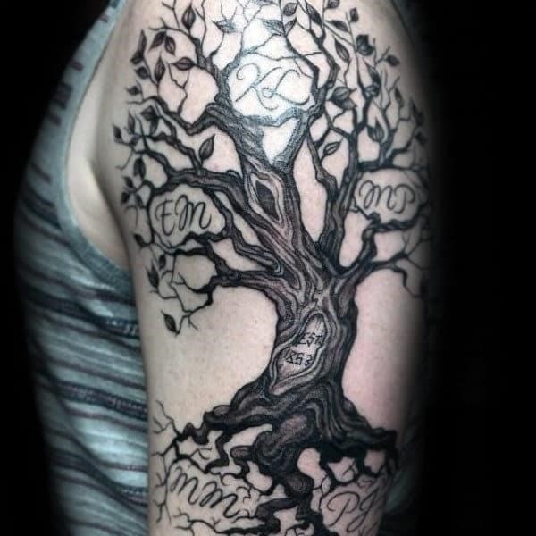 30 Family Tree Tattoo Designs And Meanings  Saved Tattoo