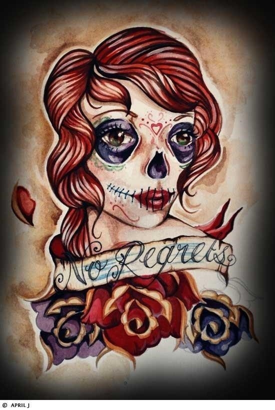 Girl skull tattoos