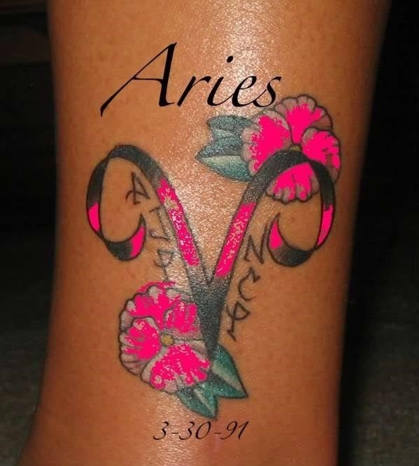 widder tattoo Simple Aries Tattoo on Leg  Aries tattoo Symbolic tattoos  Constellation tattoos