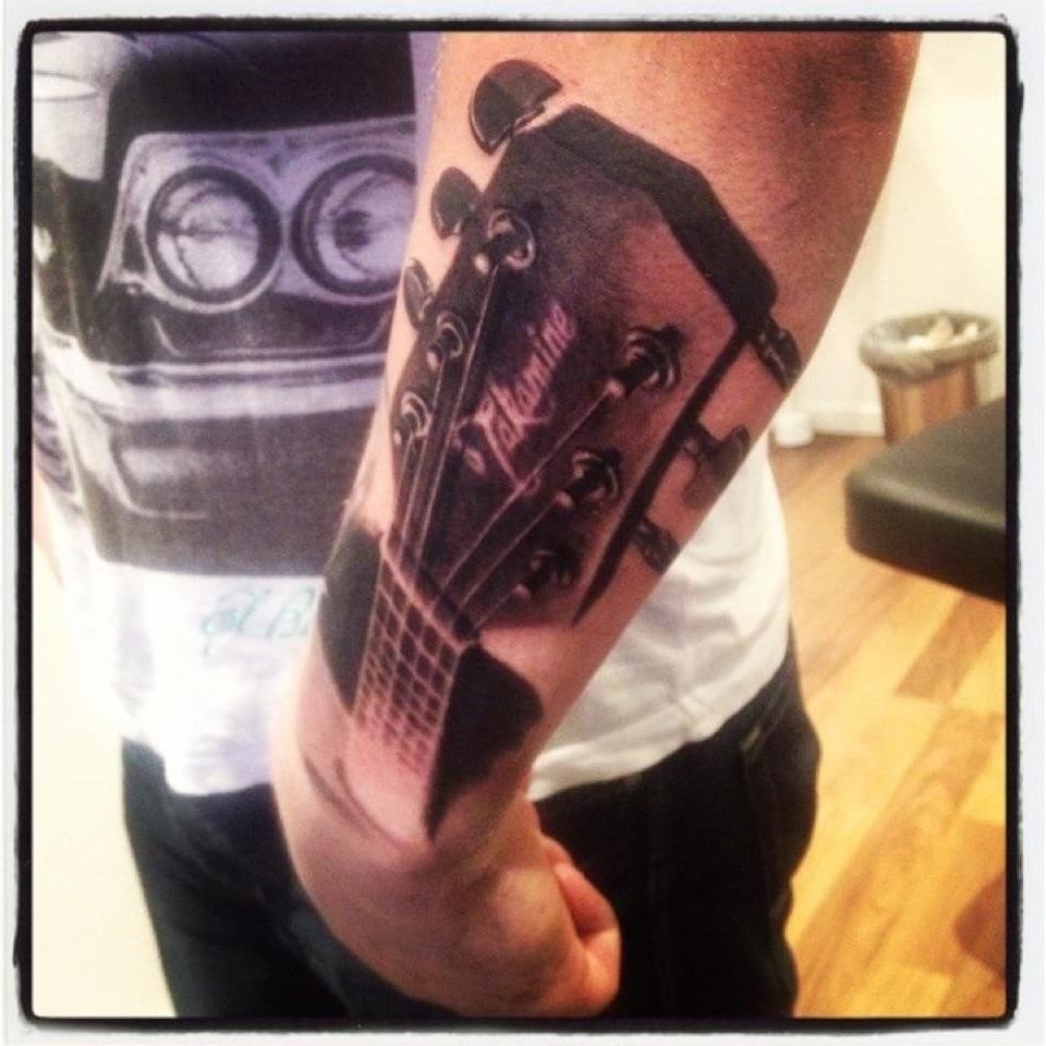 Lower Arm Guitar Sleeve by Jeff Johnson TattooNOW