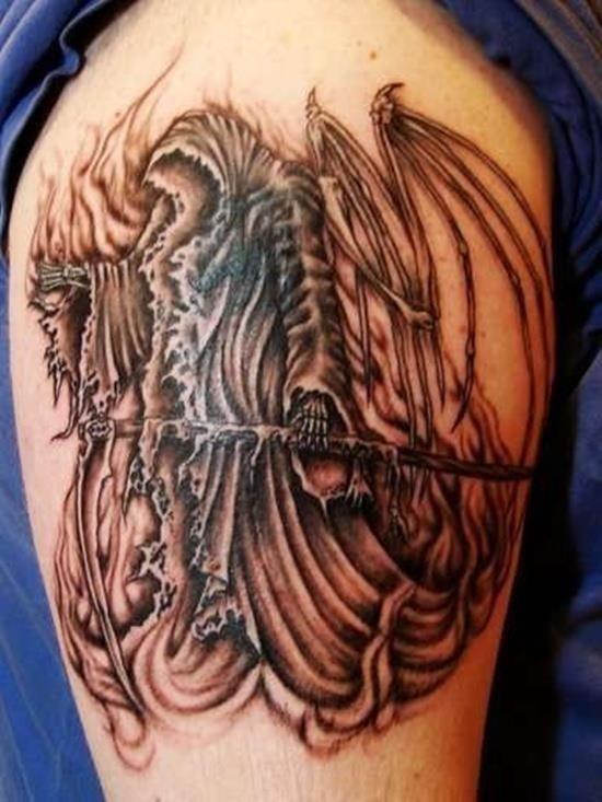 Grim reaper tattoo 3