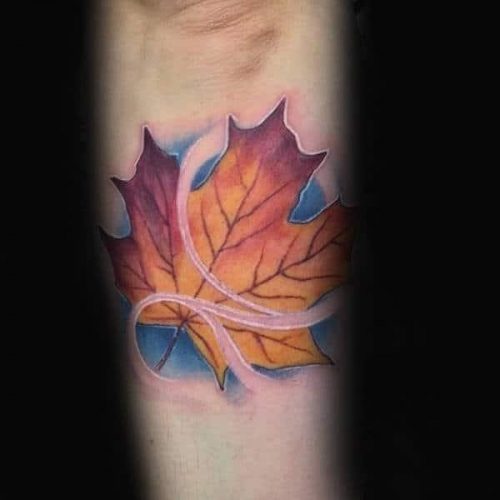 50+ maple leaf tattoo Ideas [Best Designs] • Canadian Tattoos