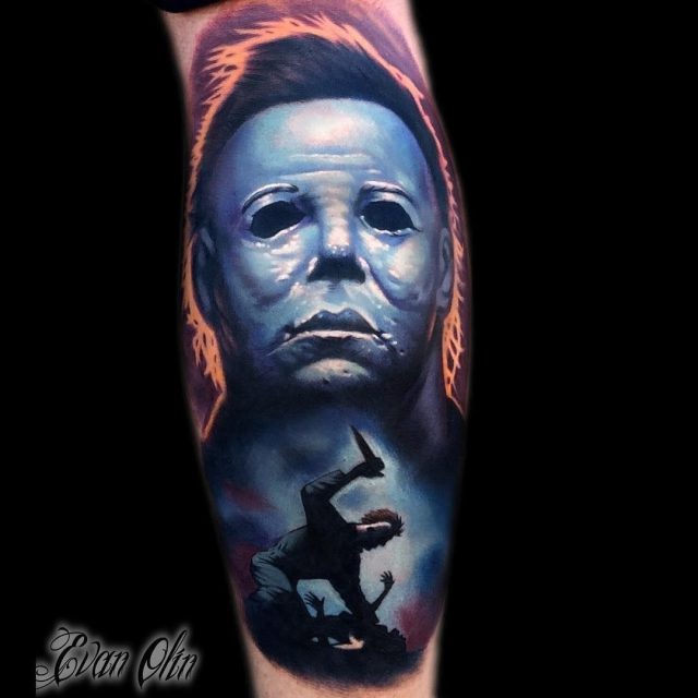 Halloween Michael Myers tattoo