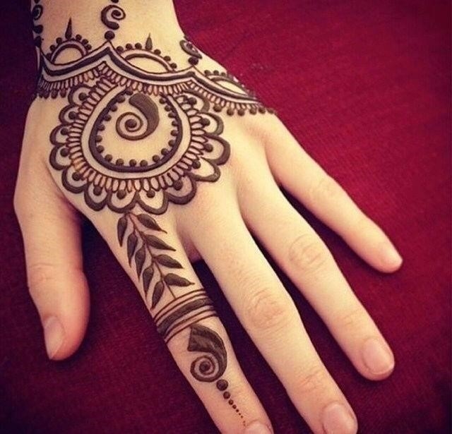 Hand henna tattoo designs