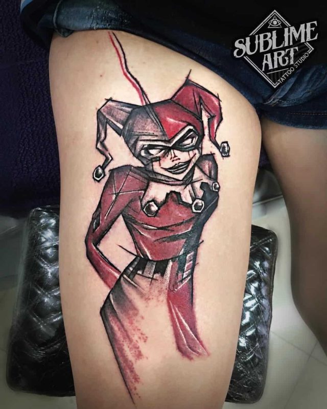 Harley quinn tattoo 48