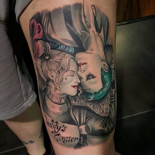 Harley quinn tattoo34 650×650