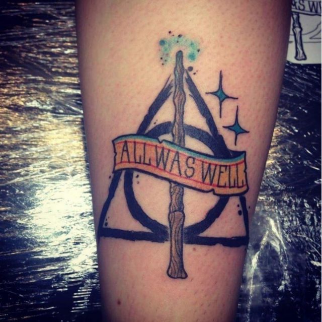 Harry potter deahtly hallows tattoo 1000×998