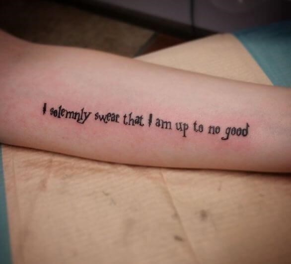 Harry potter quotes tattoos