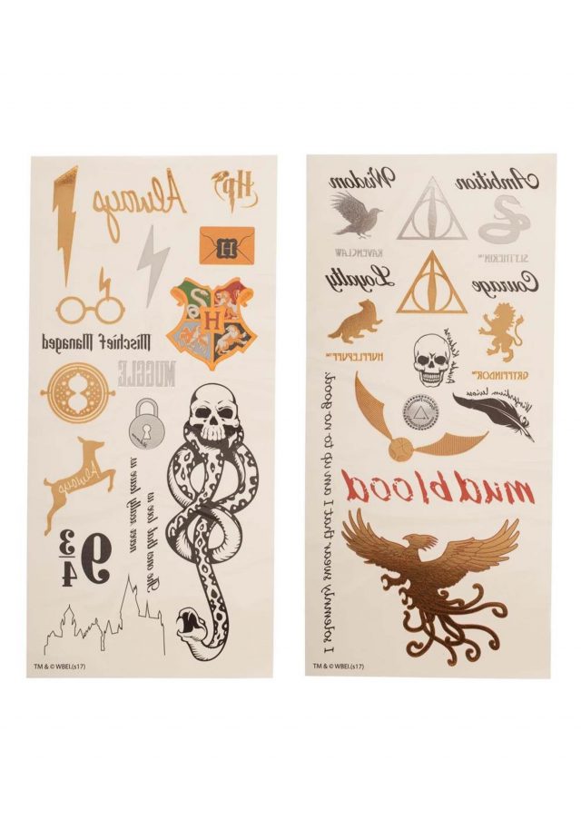 Harry potter temporary tattoo set