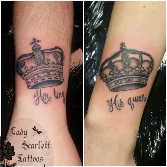 His and her couple tattoo