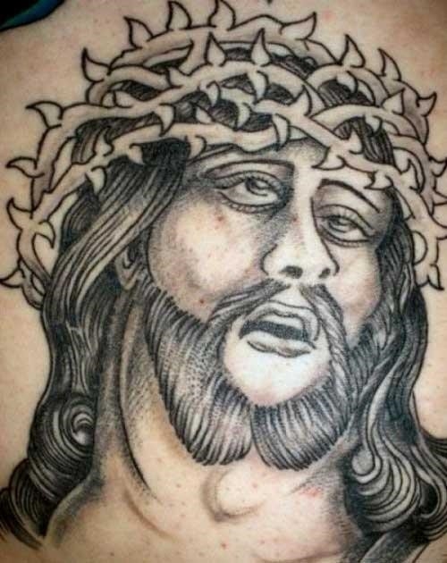 Horrible jesus tattoo