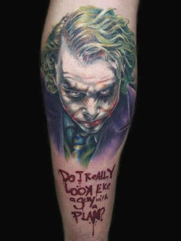 The Joker Tattoos Meanings Tattoo Designs  Ideas