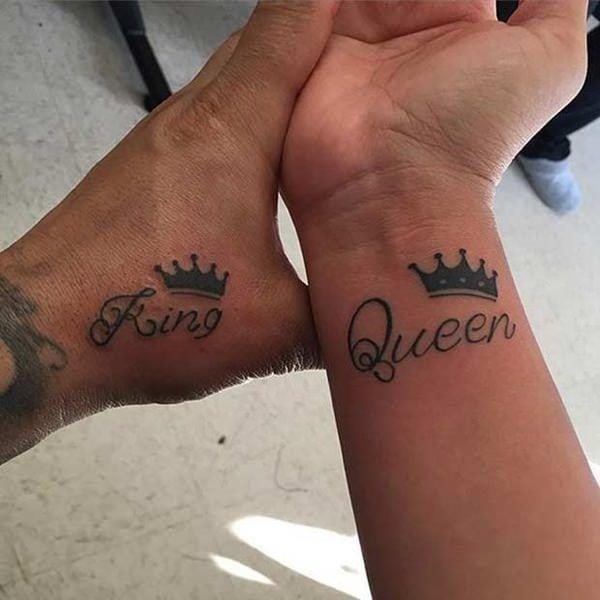 King and queen tattoo 25071639
